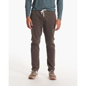 Vuori Optimist Corduroy Pants‎ Men's Large Cocoa Brown Gray Stretch Drawstring